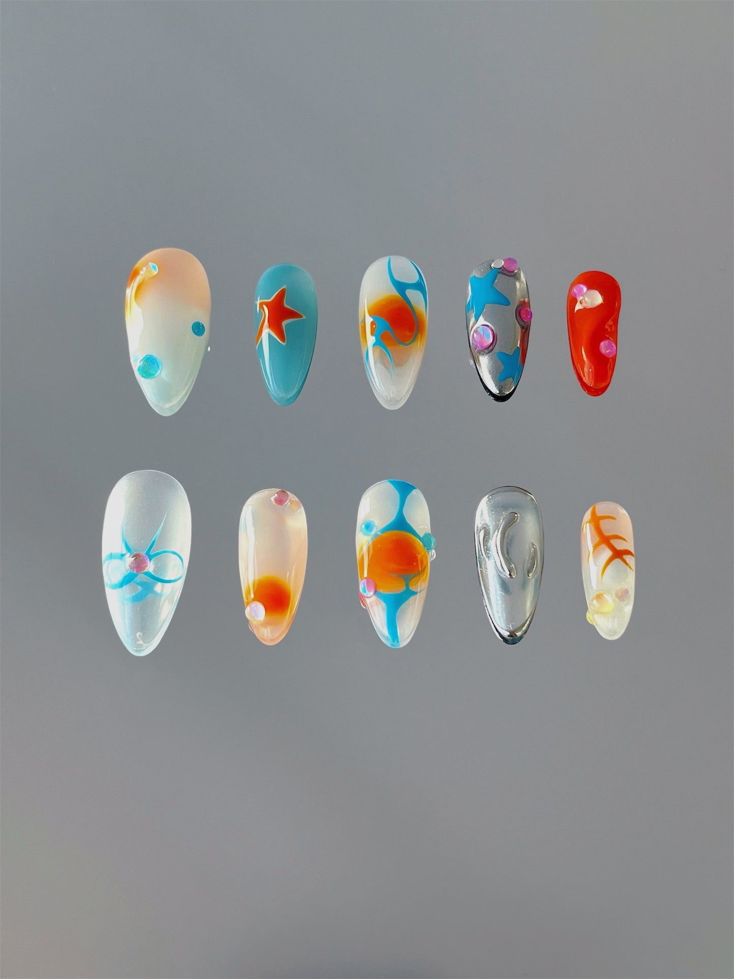 Sunset Bliss | Medium Stiletto | 26mm
