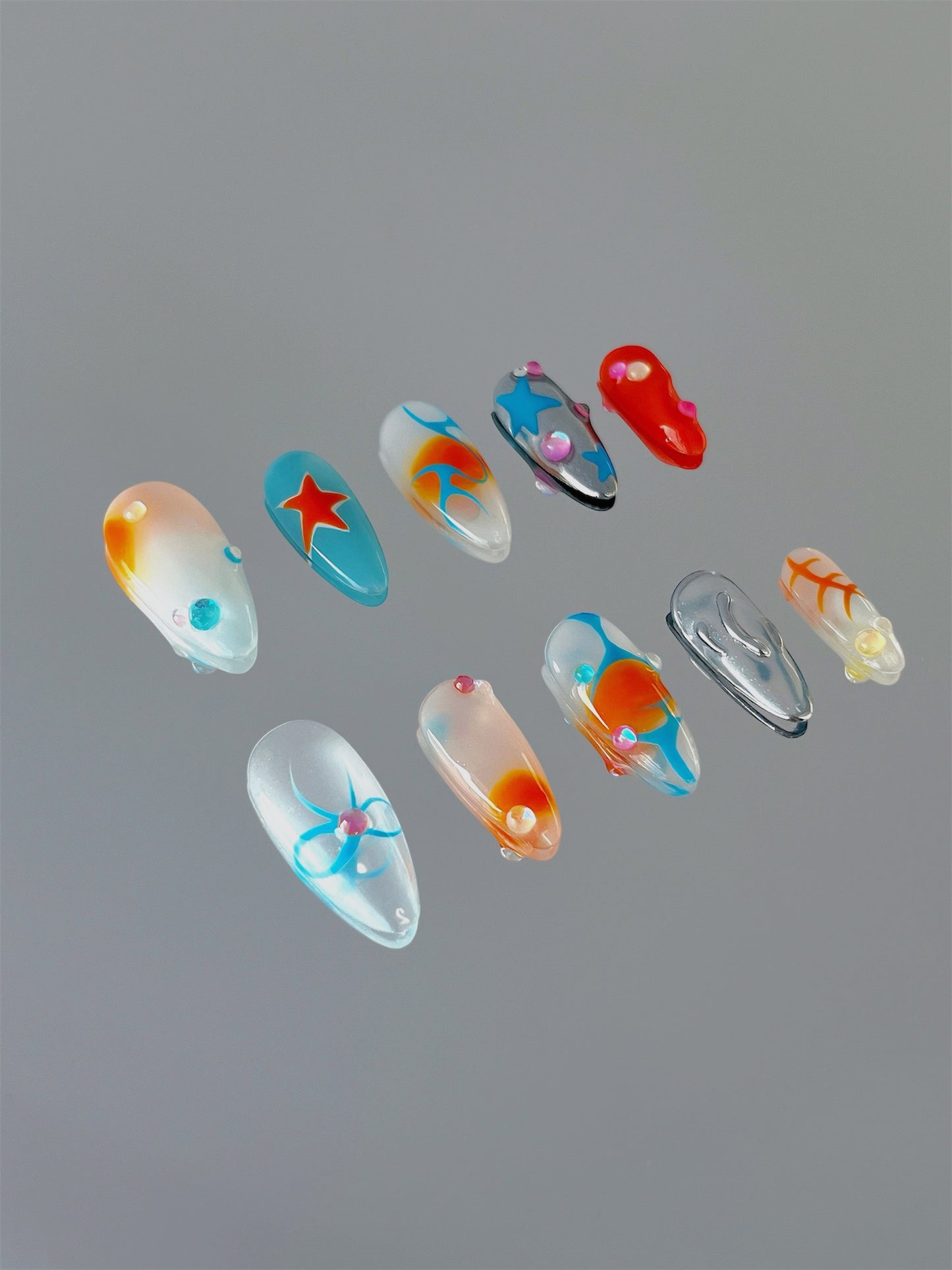Sunset Bliss | Medium Stiletto | 26mm